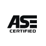 ASE Certified logo with gear design