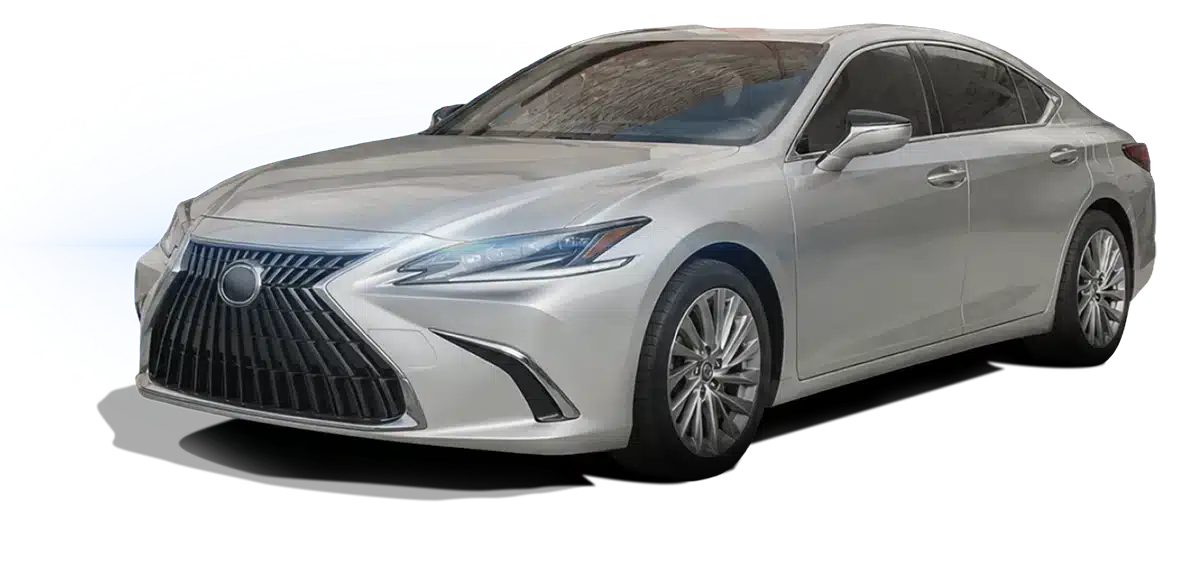 sleek silver luxury sedan